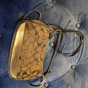 Coach Signature Brown Crossbody Bag